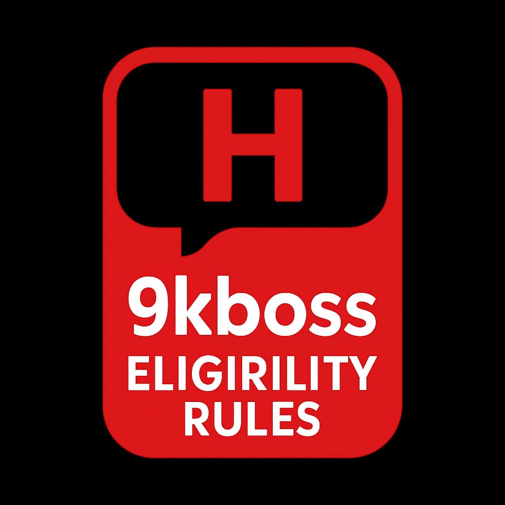 A simple badge representing 9kboss Eligibility Rules.