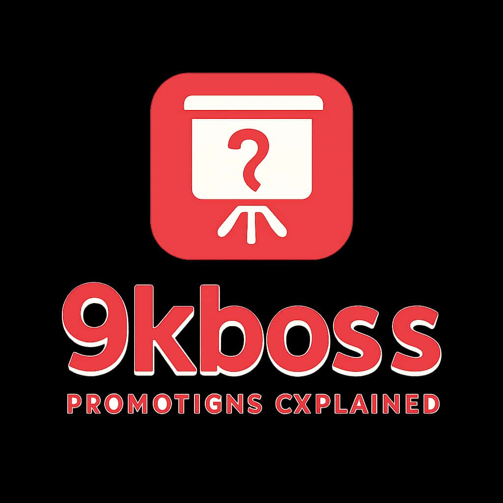 Icon representation of 9kboss Promotions Explained with clear text.