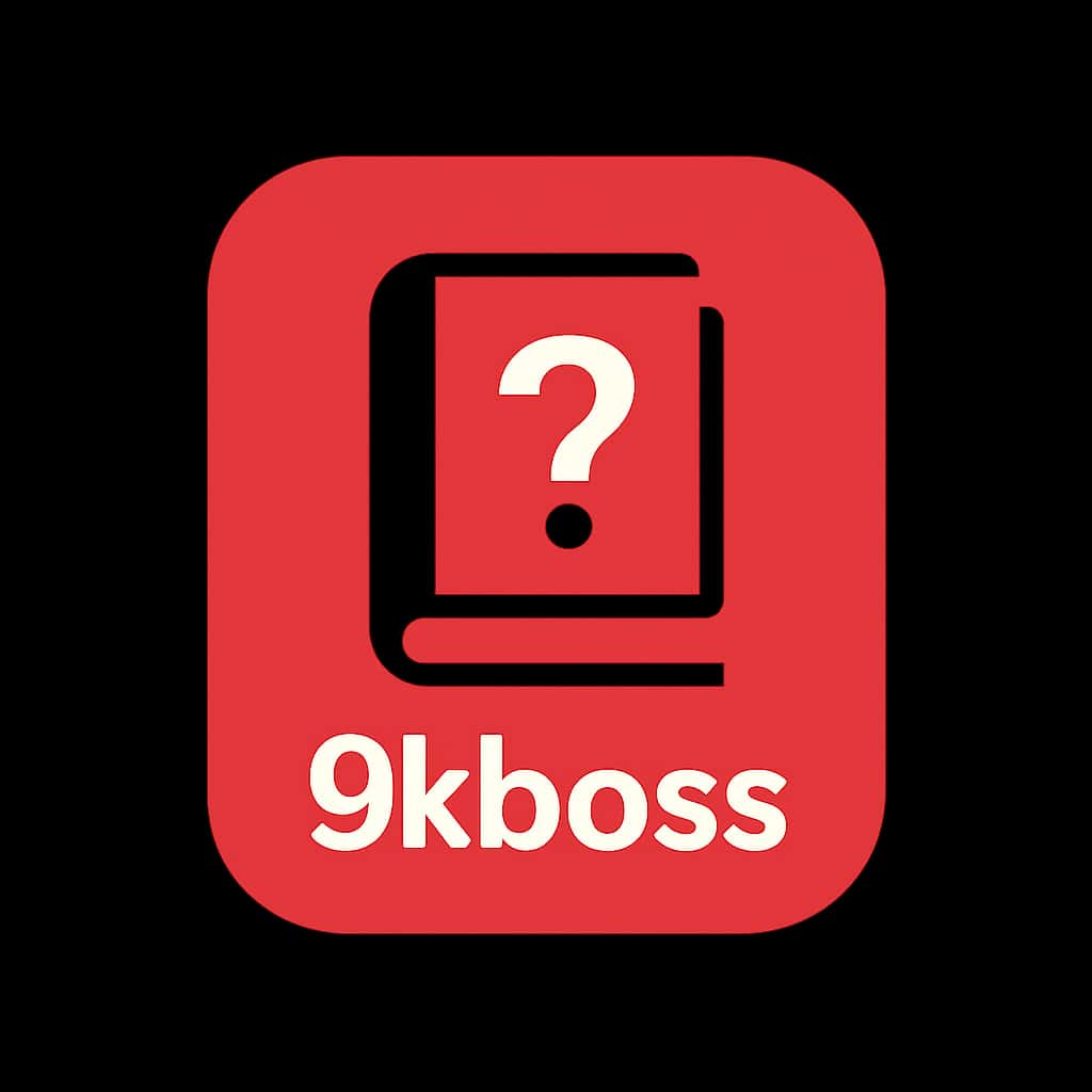 Icon design illustrating 9kboss promotions guide.