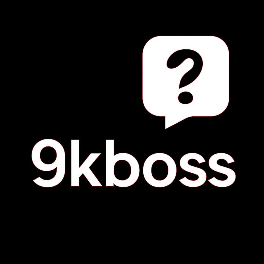 A badge illustrating the concept of reliability for 9kboss, featuring the text '9kboss'.